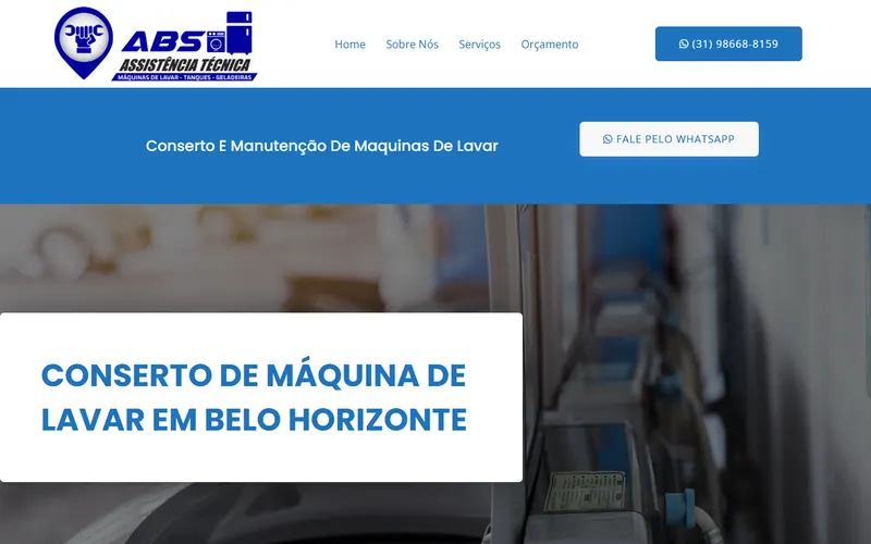 Site da ABS Assistência Técnica