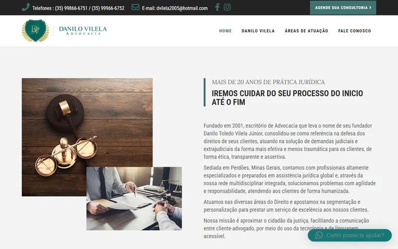 Site da Advocacia Danilo Vilela