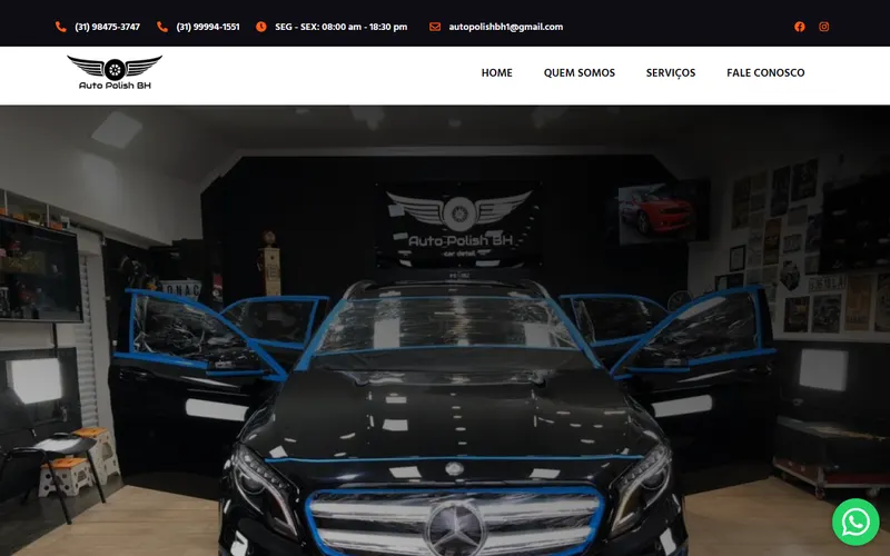 Site da Auto Polish BH
