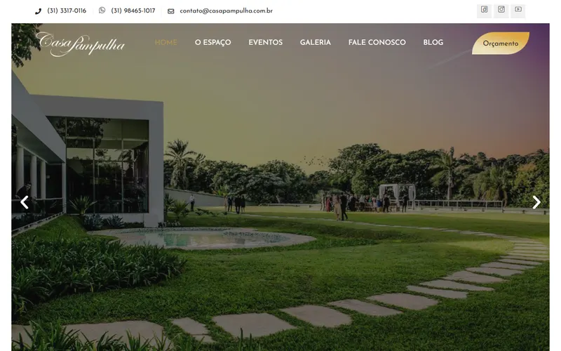 Site da Casa Pampulha