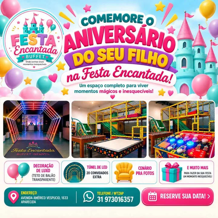 Anúncio 1 da Festa Encantada