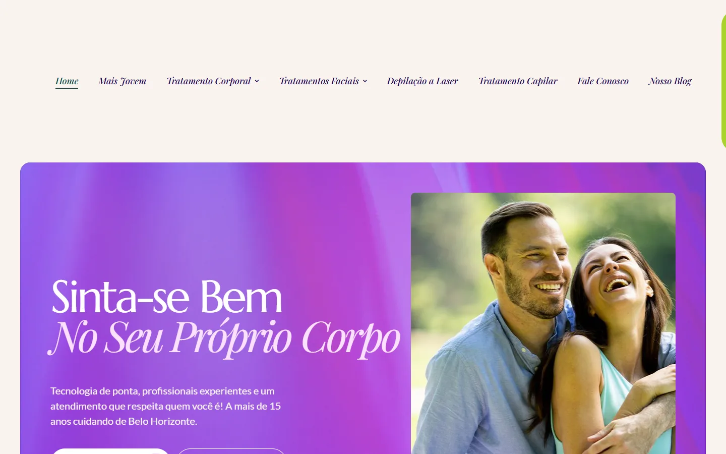Site da Mais Jovem no computador