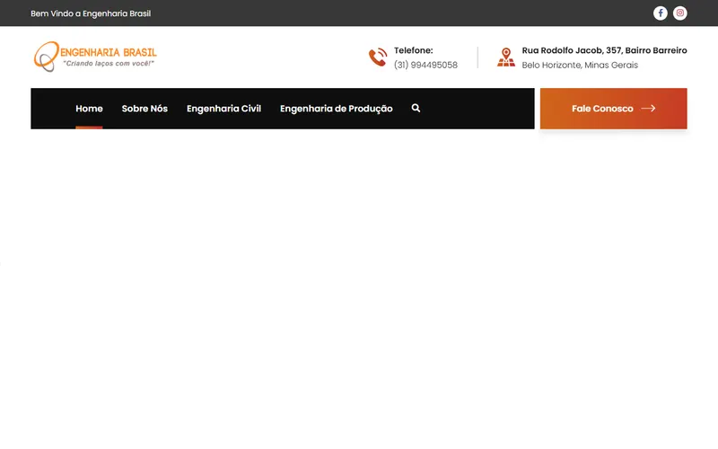 Site da Engenharia Brasil Serviços