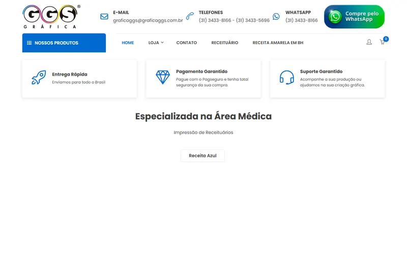 Site da Gráfica GGS
