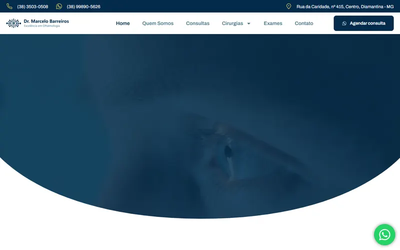 Site da Lumini Oftalmologia