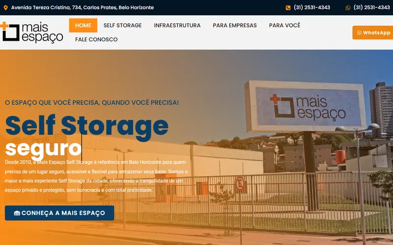 Site da Mais Espaço