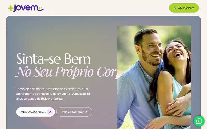 Página inicial do site Mais Jovem