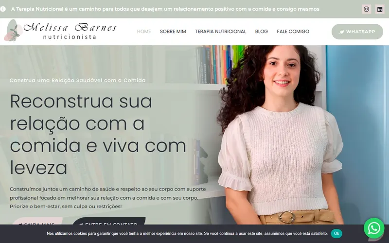 Site da Melissa Barnes