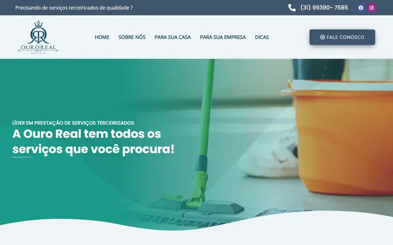 Site da Ouro Real Serviços