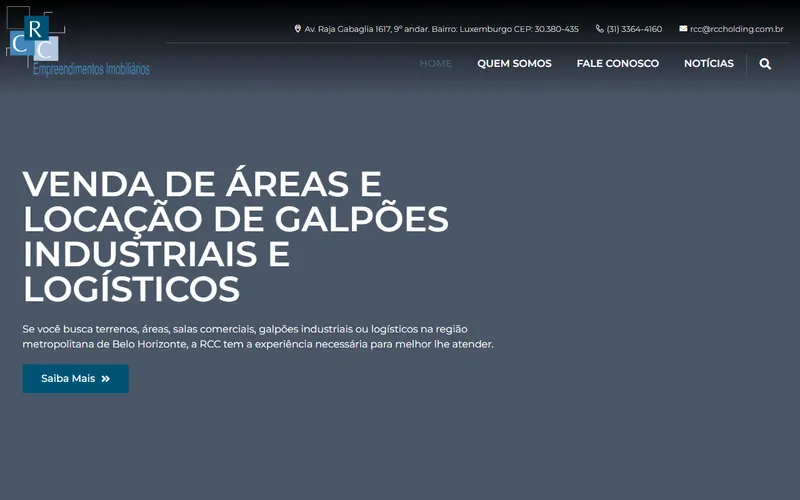 Site da RCC Holding