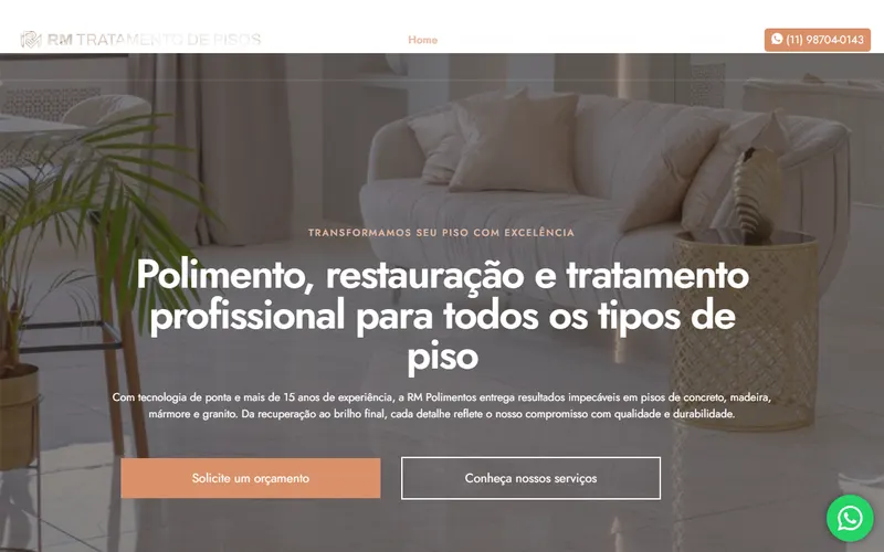 Site da RM Polimentos