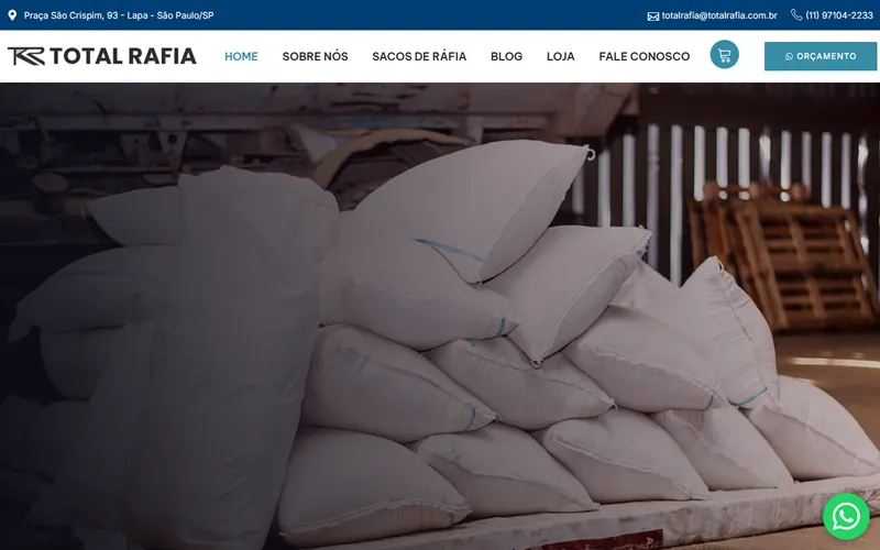 Site da Total Ráfia